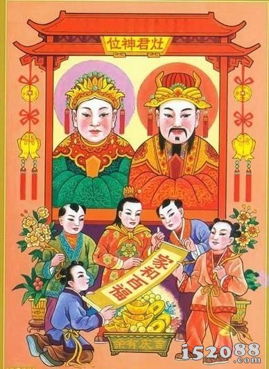 中国民间神话在过小年时祭灶神