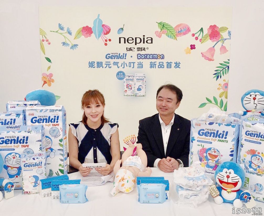 妮飘与哆啦A梦强强联手，妮飘Genki！哆啦A梦纸尿裤全新亮相